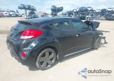 2014 Hyundai Veloster Turbo W/Blue из США, поврежденный, VIN KMHTC6AEXEU203300